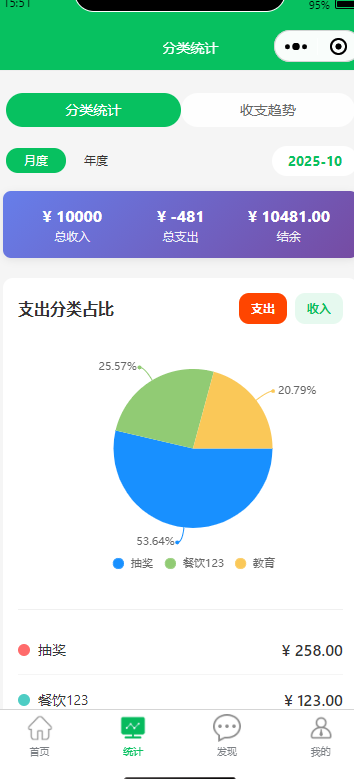 小程序端我的